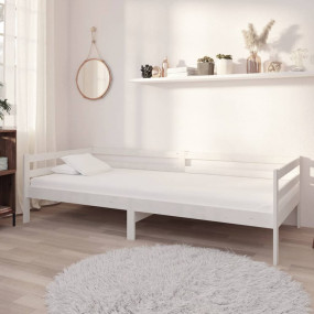 Day Bed White Solid pine wood 35.4 x 78.7 in