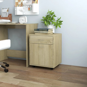 Storage Cabinet Sonoma oak Engineered wood Medium Rolla...