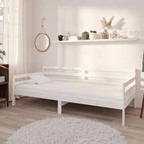 Day Bed White Solid pine wood 35.4 x 78.7 in
