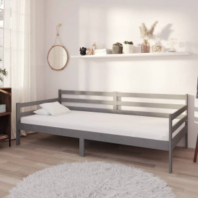 Day Bed Grey Solid pine wood Twin