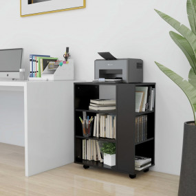 Storage Cabinet Black Engineered wood 23.6x13.8x29.5 in...
