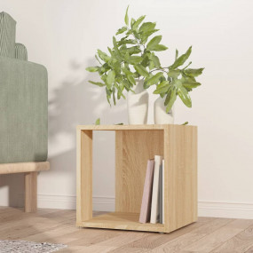 Side Table Sonoma oak Engineered wood Compact Corner Ta...