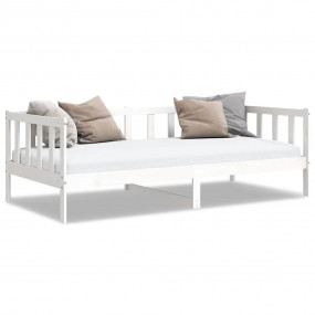 Day Bed White Solid pine wood 35.4 x 78.7 in