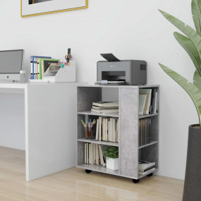 Storage Cabinet Concrete gray Engineered wood Rollable