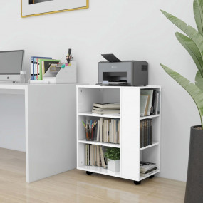 Storage Cabinet High gloss white Engineered wood Medium...