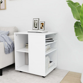 Storage Cabinet White Engineered wood Medium Sleek