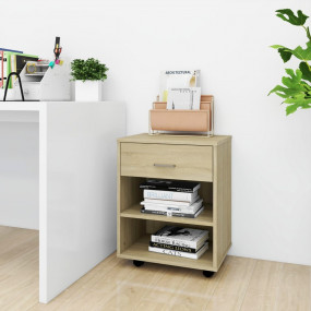 Storage Cabinet Sonoma Oak Engineered Wood Medium Locka...