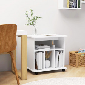 Storage Cabinet White Engineered wood Medium Lockable w...