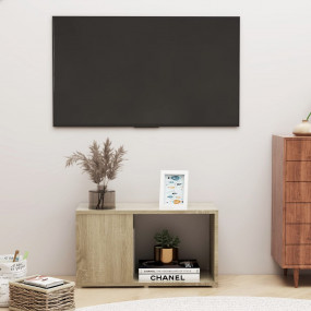 TV Cabinet Sonoma oak Engineered wood Compact TV Cabine...