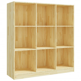 Book Cabinet Natural wood Solid pinewood Medium Book Ca...