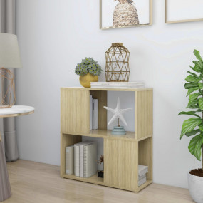 Book Cabinet Sonoma Oak Engineered Wood Book Cabinet Re...