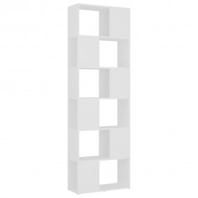 Book Cabinet Room Divider White Engineered wood