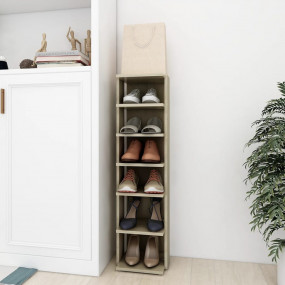 Shoe Cabinet Sonoma oak Engineered wood Compact Shoe Ca...