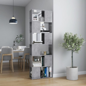Book Cabinet Room Divider Concrete Grey Engineered wood...