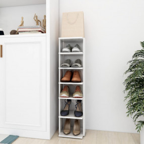 Shoe Cabinet High gloss white Engineered wood Tall and ...