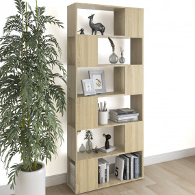 Book Cabinet Room Divider Sonoma oak Engineered wood 73...