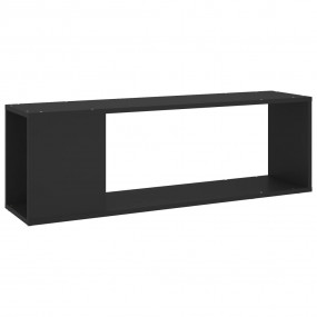 TV Cabinet Black Engineered Wood Medium Durable TV Unit...