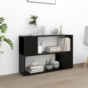 Book Cabinet Black Engineered Wood Book Cabinet Rectang...