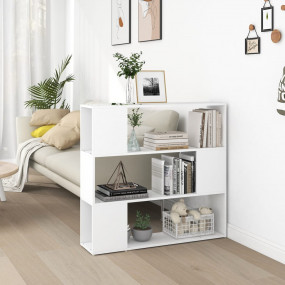 Book Cabinet Room Divider White Engineered wood Standar...