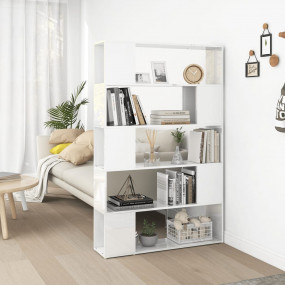 Book Cabinet Room Divider High gloss white Engineered w...