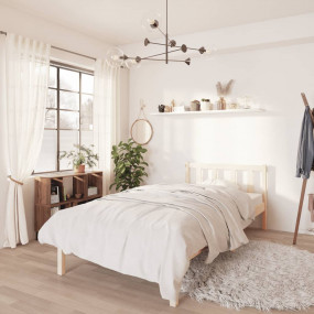 Bed Frame  Durable  Bed Frame Rectangular Modern