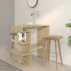 Bar Table Sonoma oak Engineered wood Bar Table Rectangu...