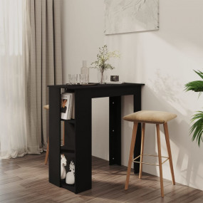 Bar Table Black Engineered wood Medium Durable Bar Tabl...