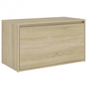 Bench Sonoma oak Engineered wood 31.5x15.7x17.7 in Entr...