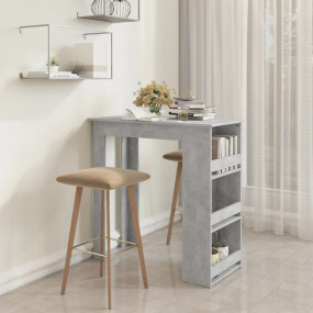 Bar Table Concrete Grey Engineered wood Small Bar Table