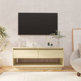 TV Cabinet Sonoma oak Engineered wood Medium TV Cabinet