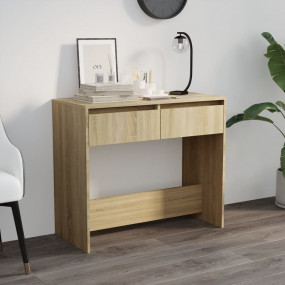 Console Table Sonoma oak Engineered wood, Steel Medium