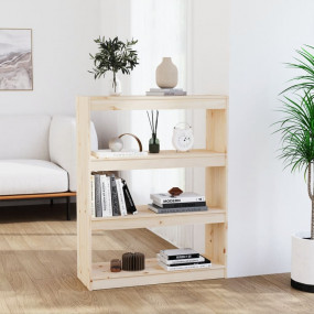 Book Cabinet Natural Wood Solid Pine Wood 31.5x11.8x40....
