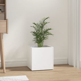 Planter Box White Engineered wood 15.7 in square