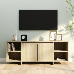 TV Cabinet Sonoma Oak Engineered Wood 51.2 in x 13.8 in...