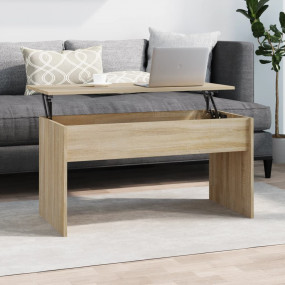 Coffee Table Sonoma oak Engineered wood Medium Height-A...