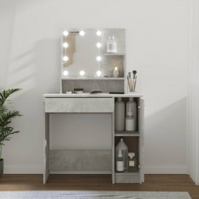 Dressing Table Concrete grey Engineered wood, acrylic S...