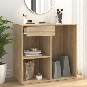 Cosmetic Cabinet Sonoma Oak Engineered Wood Medium