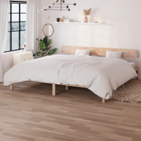 Bed Frame Pine Solid pinewood Super King Durable Bed Fr...