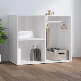 Dressing Cabinet High gloss white Engineered wood Mediu...