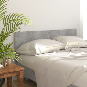 Bed Headboard Concrete Grey Engineered Wood Double