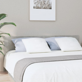 Bed Headboard Concrete grey Engineered wood Double