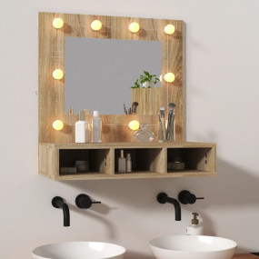 Mirror Cabinet Sonoma Oak Engineered wood, Acrylic Medi...