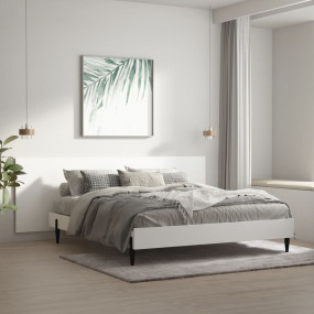Wall Headboard White Engineered wood 94.5 x 0.6 x 31.5 ...