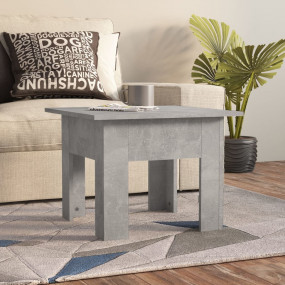 Coffee Table Concrete Grey Engineered Wood Small Coffee...