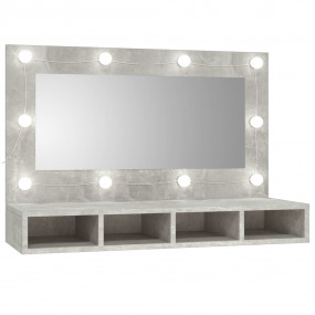 Mirror Cabinet Concrete Gray Engineered wood, acrylic 3...