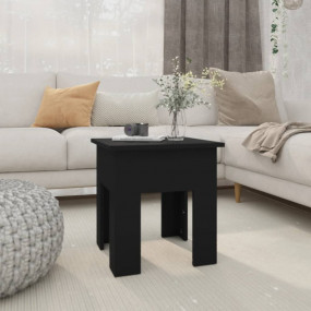Coffee Table Black Engineered wood 15.7 x 15.7 x 16.5 i...