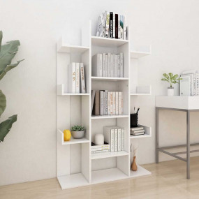 Book Cabinet White Engineered wood Medium Book Cabinet