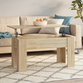 Coffee Table Sonoma oak Engineered wood Medium Height-A...