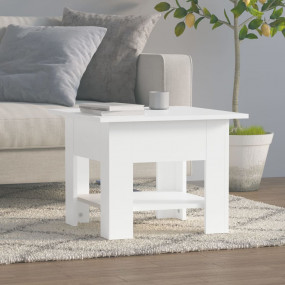 Coffee Table White Engineered wood Small Coffee Table S...