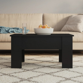 Coffee Table Black Engineered wood Medium Modern Coffee...